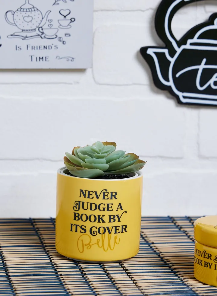 Beauty And The Beast Plant Pot Faux