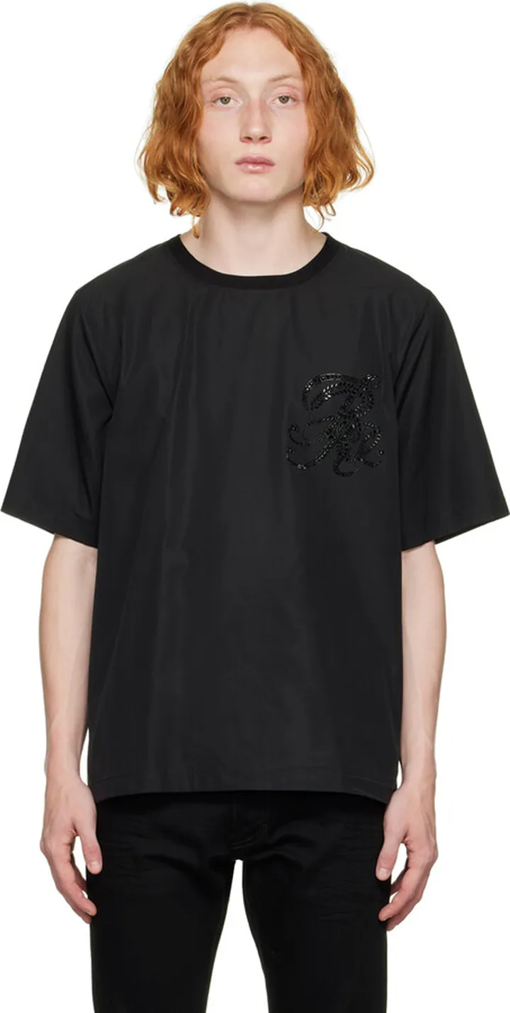 Dsquared2 Black Ibra Football T-Shirt