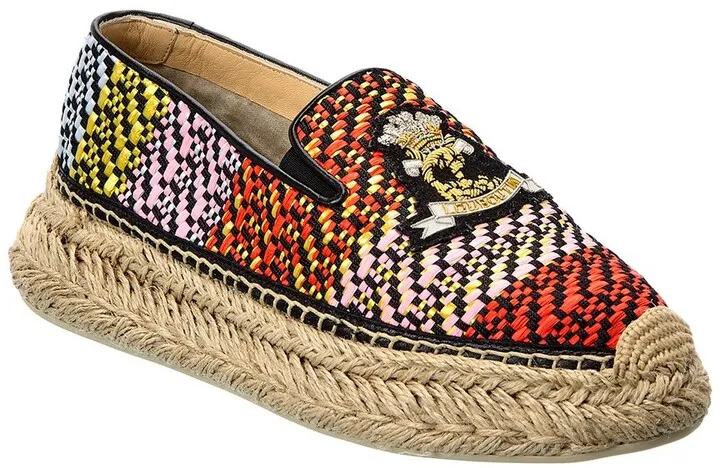Christian Louboutin Espananou Cruise Raffia Espadrille