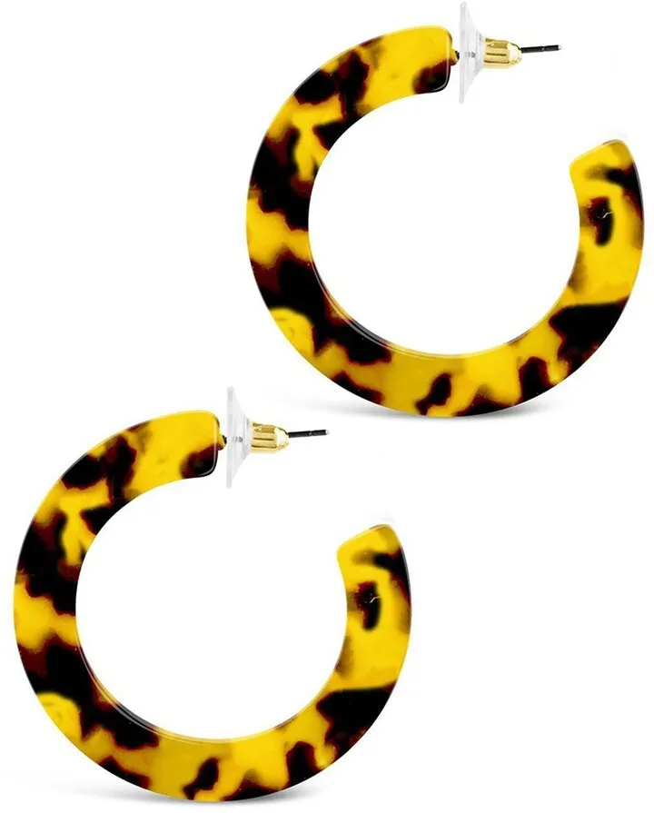 Resin 44mm Hoop Earrings