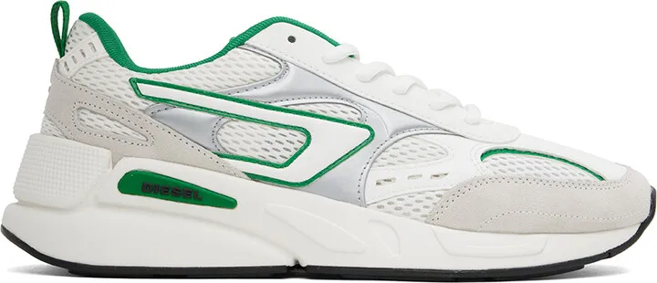 Diesel White S-Serendipity Sport Sneakers