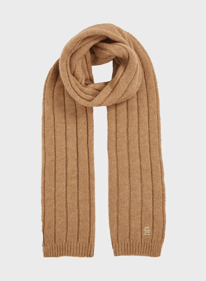 Timeless Logo Detailed Scarf