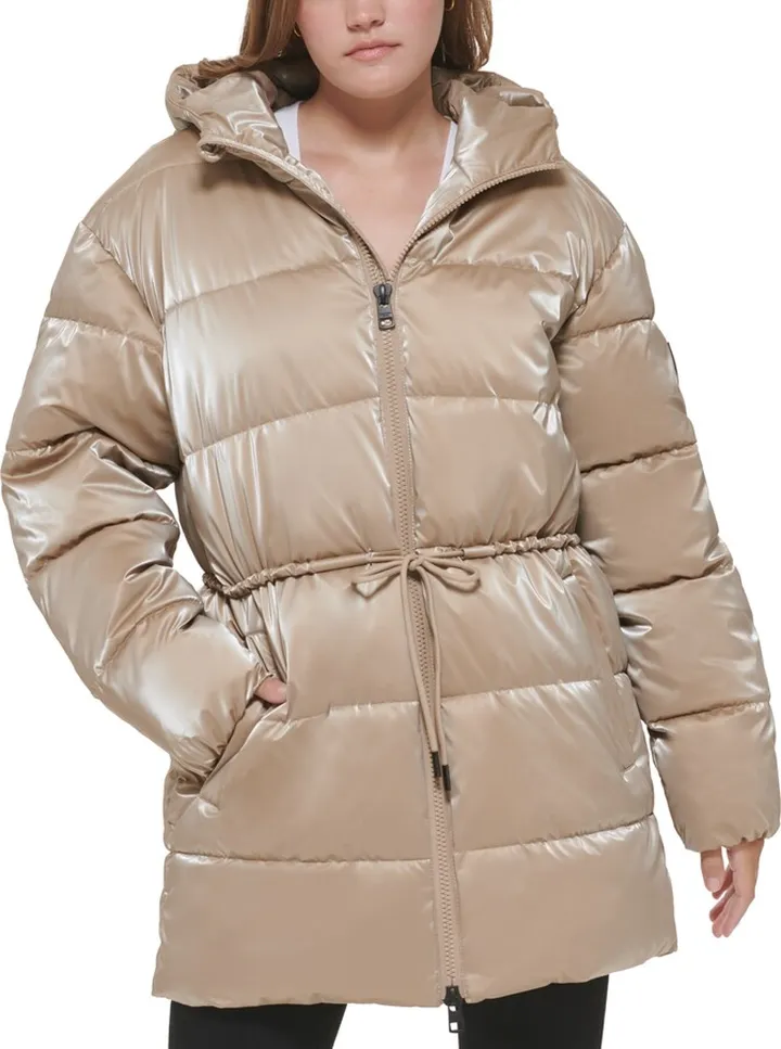 Calvin Klein Jeans Women's Quilted Puffer Hood Jacket