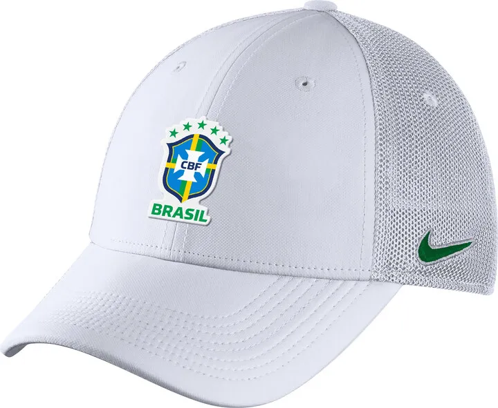 Brazil Legacy91 Nike Unisex AeroBill Fitted Hat in White