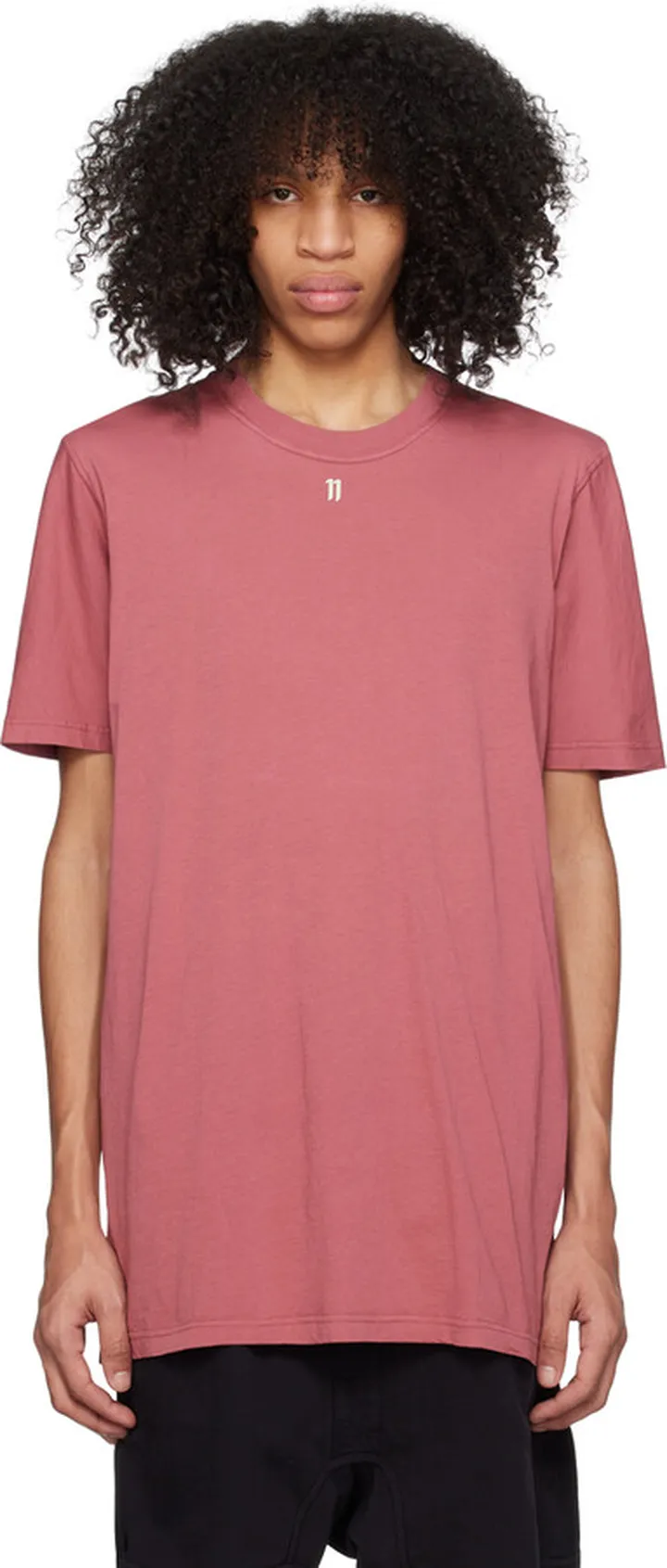 11 by Boris Bidjan Saberi Pink Garment-Dyed T-Shirt