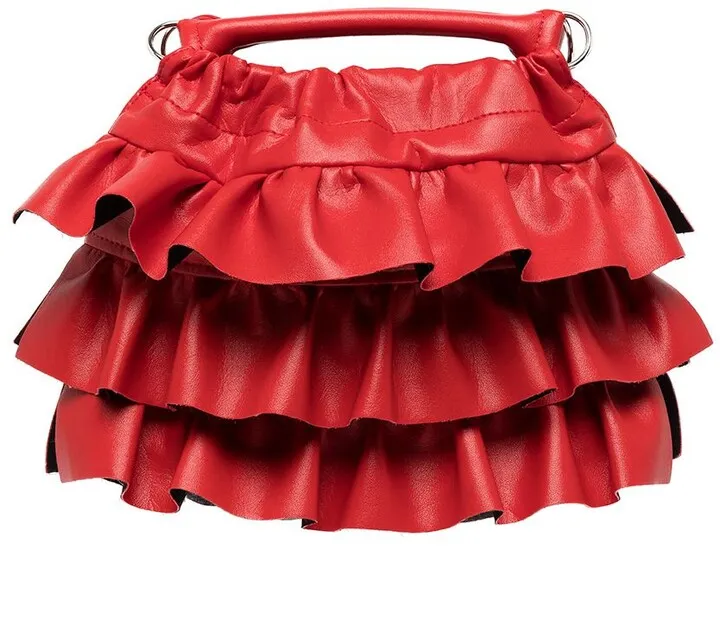 Tiered-Ruffle Tote Bag