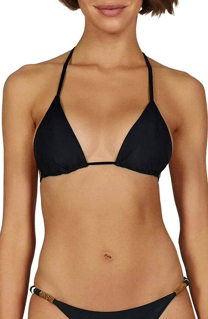 Ella Beaded Triangle Bikini Top
