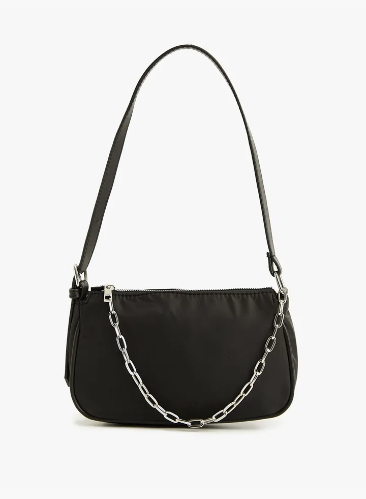 Chain Detail Shoulder Bag
