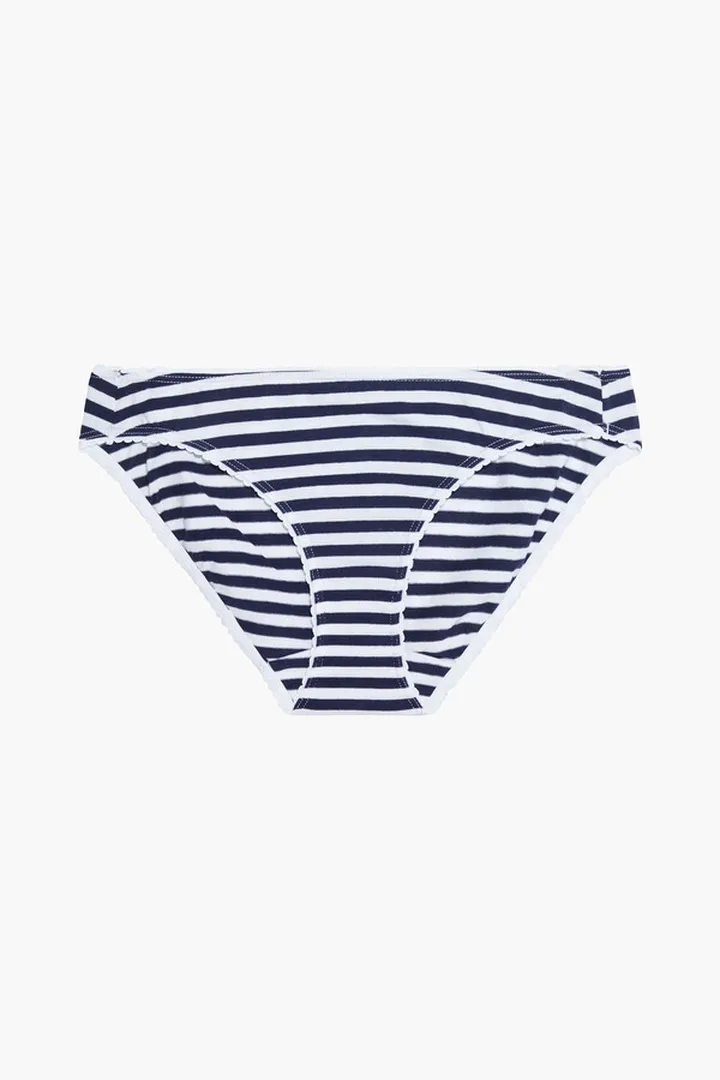 Striped stretch-cotton jersey low-rise briefs