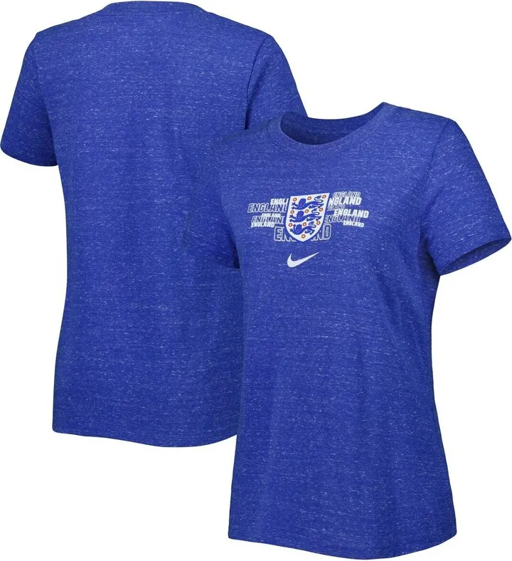 Women's Nike Royal England National Team Varsity Space-Dye T-shirt
