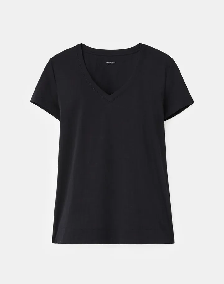 Modern Cotton Jersey Modern V Neck Tee