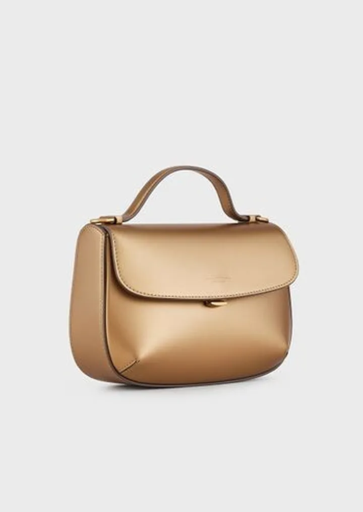 Small la Prima lamé leather handbag