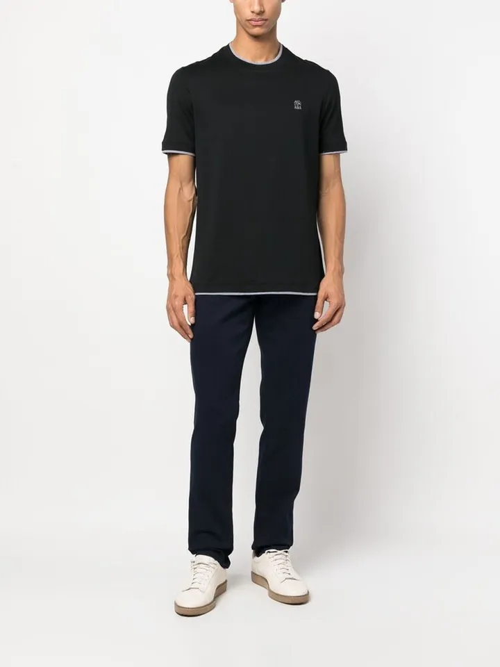 embroidered-logo cotton T-shirt