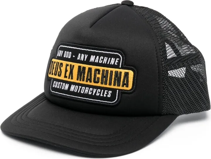Grip logo-patch trucker hat