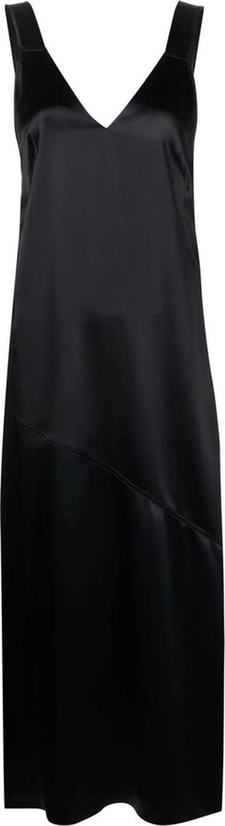 V-neck midi dress