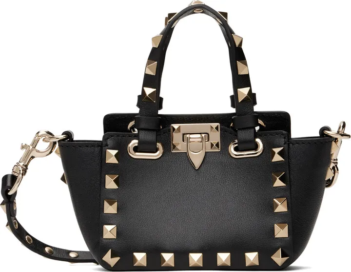 Valentino Garavani Black Micro Rockstud Bag