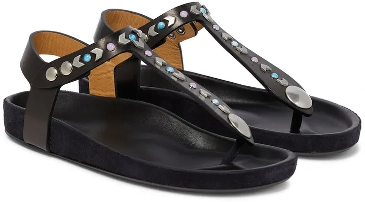 Enavy leather thong sandals