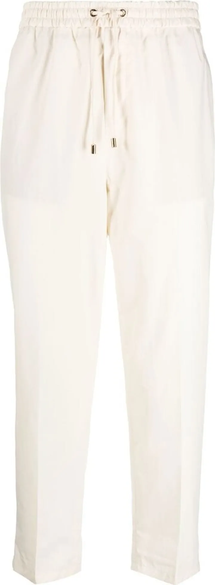 Straight-Leg Cropped Trousers