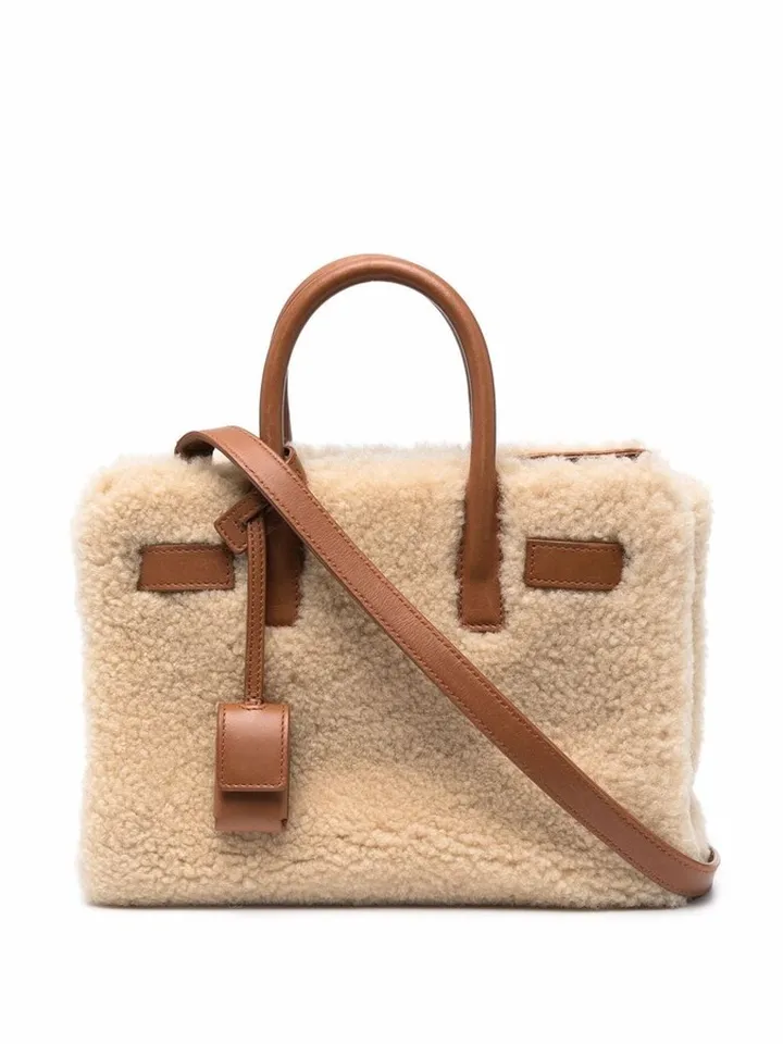 Sac Du Jour shearling tote bag