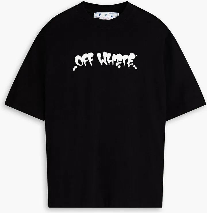 Printed cotton-jersey T-shirt