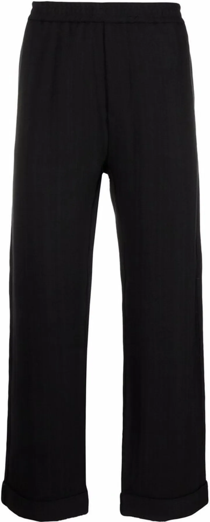 Elasticated Waistband Straight Trousers