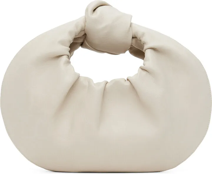 GIA STUDIOS Beige Mini Croissant Bag