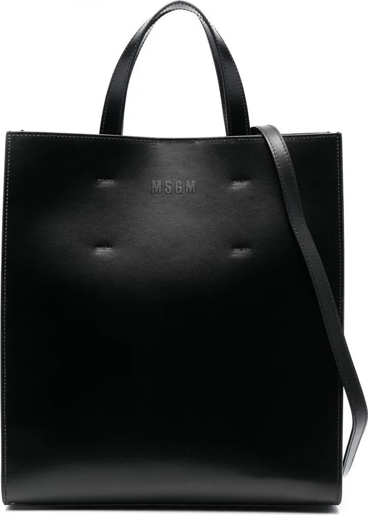 Embossed-Logo Tote Bag