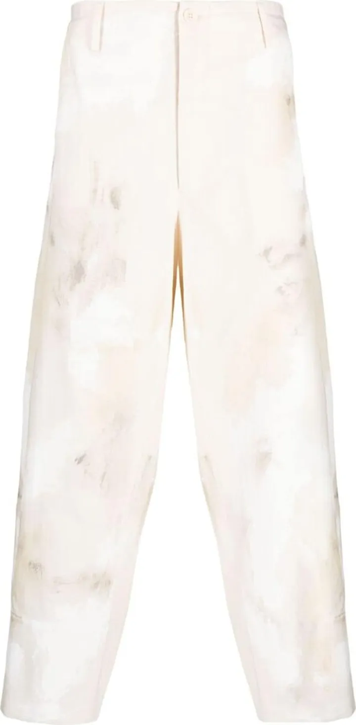 Wide-Leg Cotton Trousers