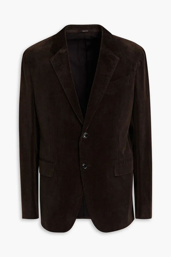 Cotton-blend corduroy blazer