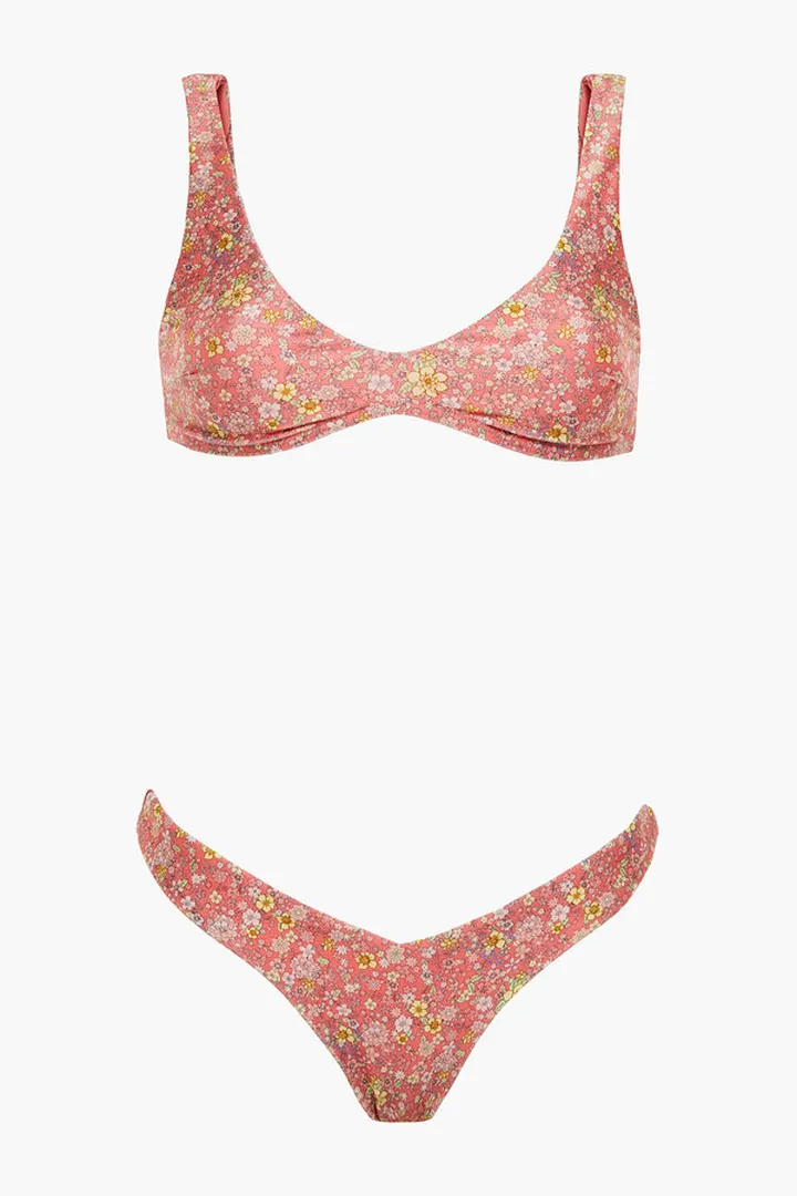 Carnaby floral-print bikini