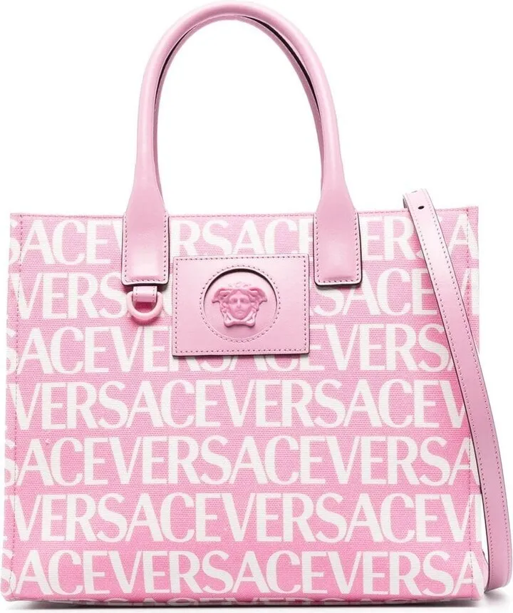 Versace Allover small tote bag