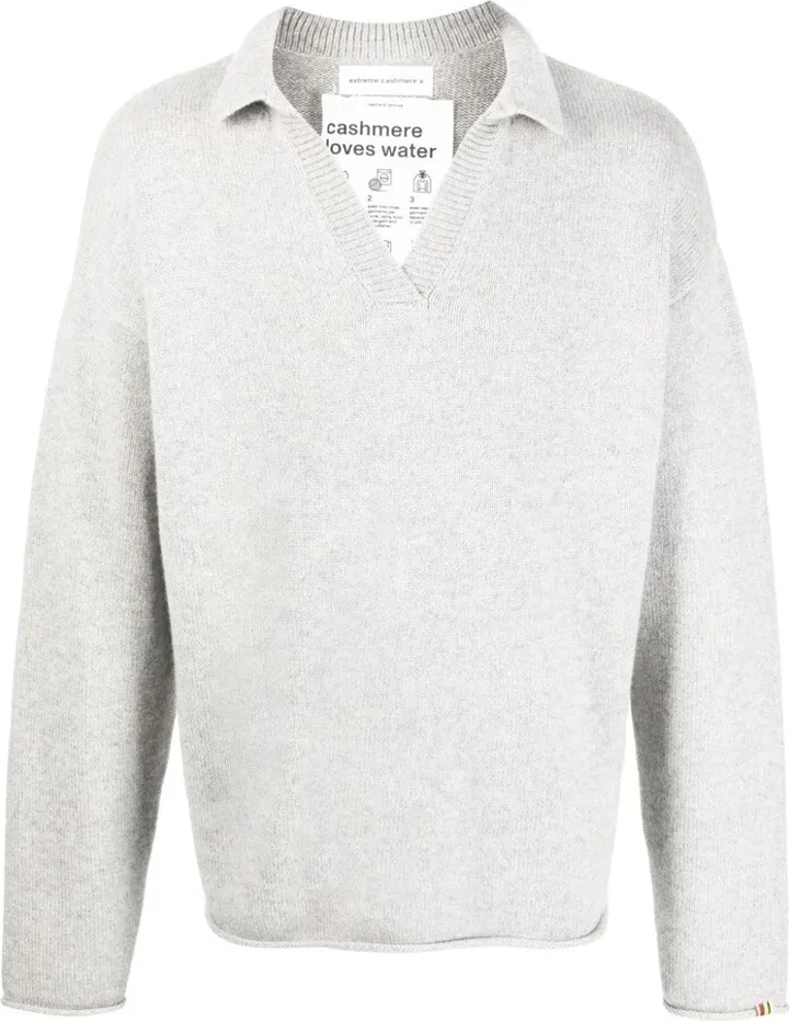 V-neck cashmere top