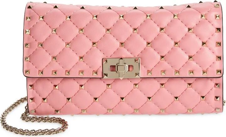 Rockstud Spike Leather Shoulder Bag