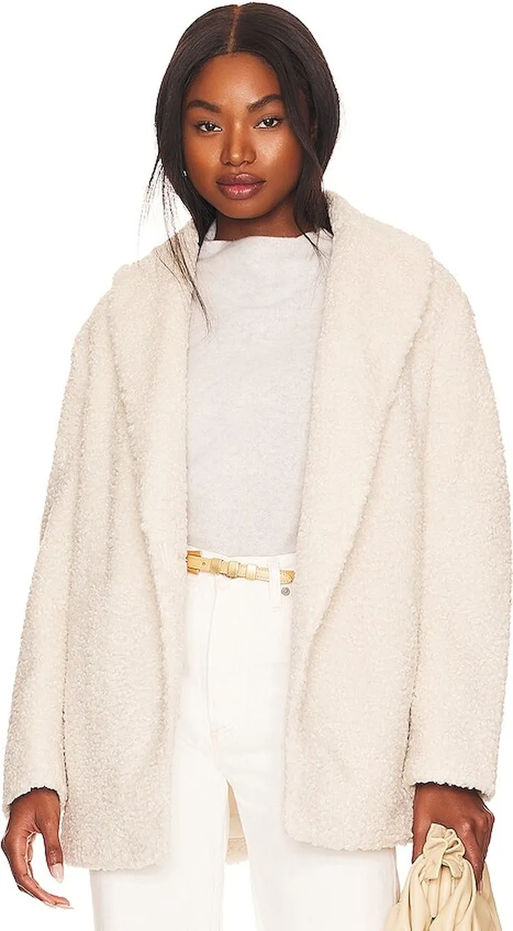 Faux Fur Blazer Coat