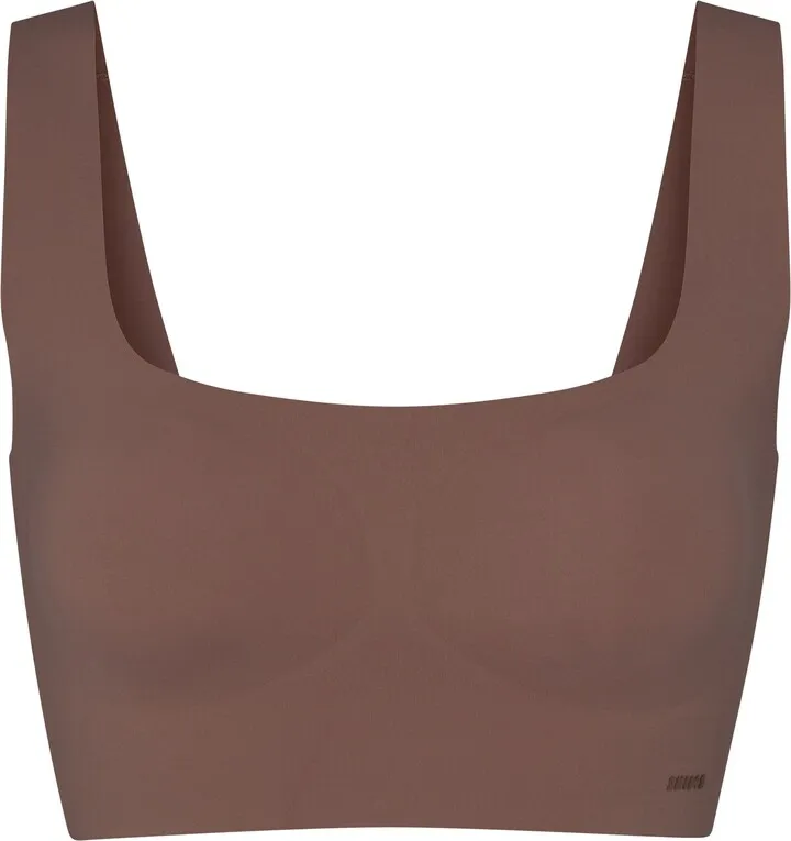 Naked Scoop Longline Bra | Umber