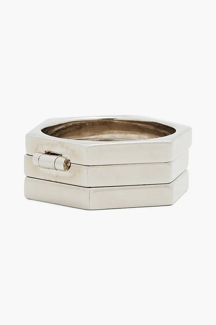 Silver-tone ring