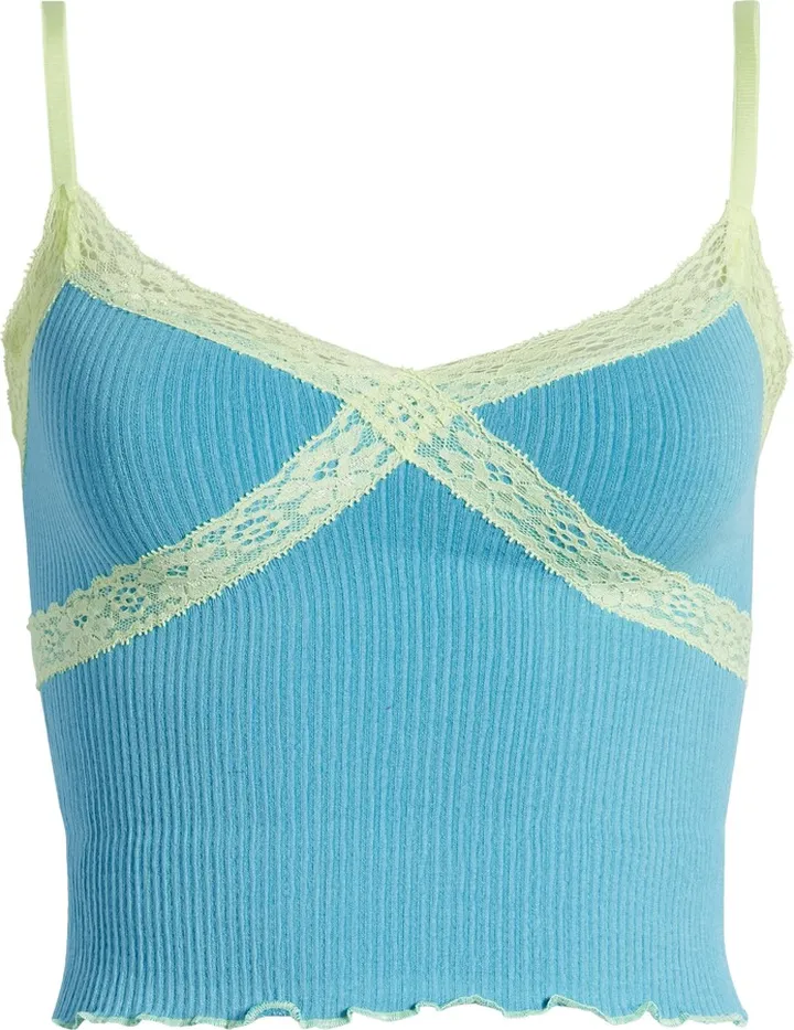 Contrast Lace Crop Camisole