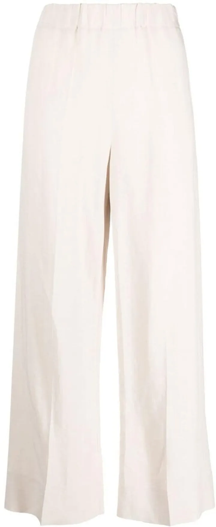 Wide-Leg Cropped Trousers