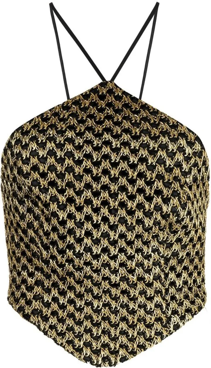 Soiree halterneck crop top