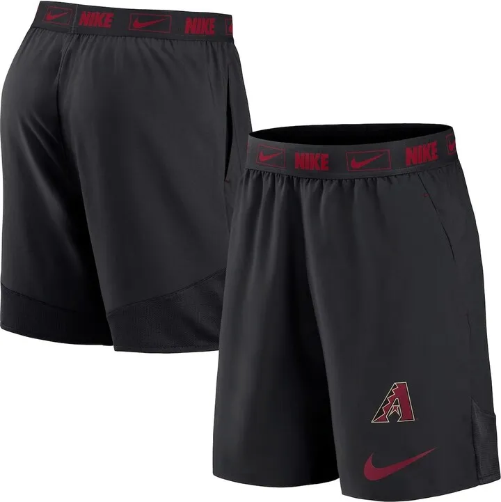 Men's Nike Black Arizona Diamondbacks Primetime Logo Performance Shorts
