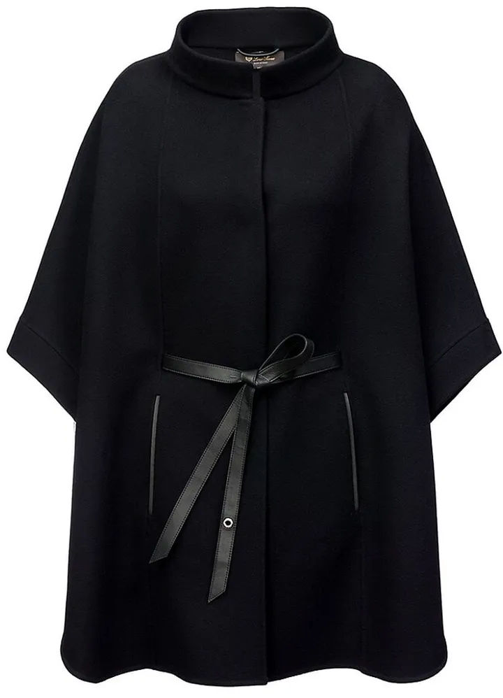 Salzburg Belted Cashmere Cape