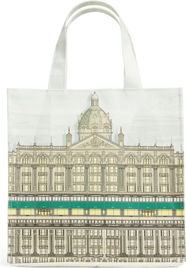 Harrods Small Architectural Building Shopper Bag