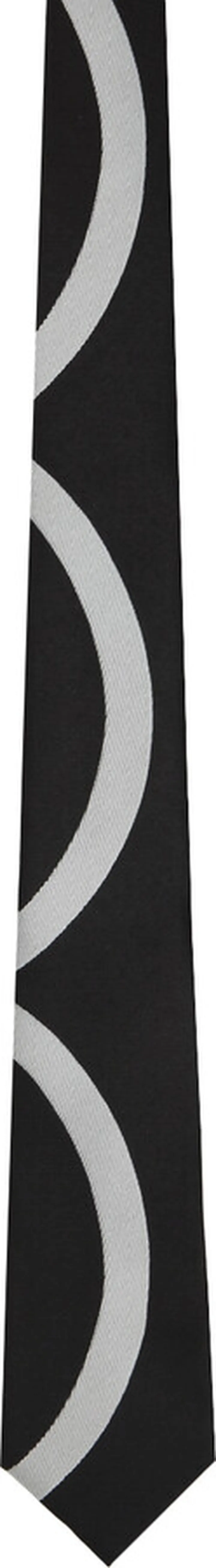 Comme des Garçons Homme Deux Black & White Graphic Tie