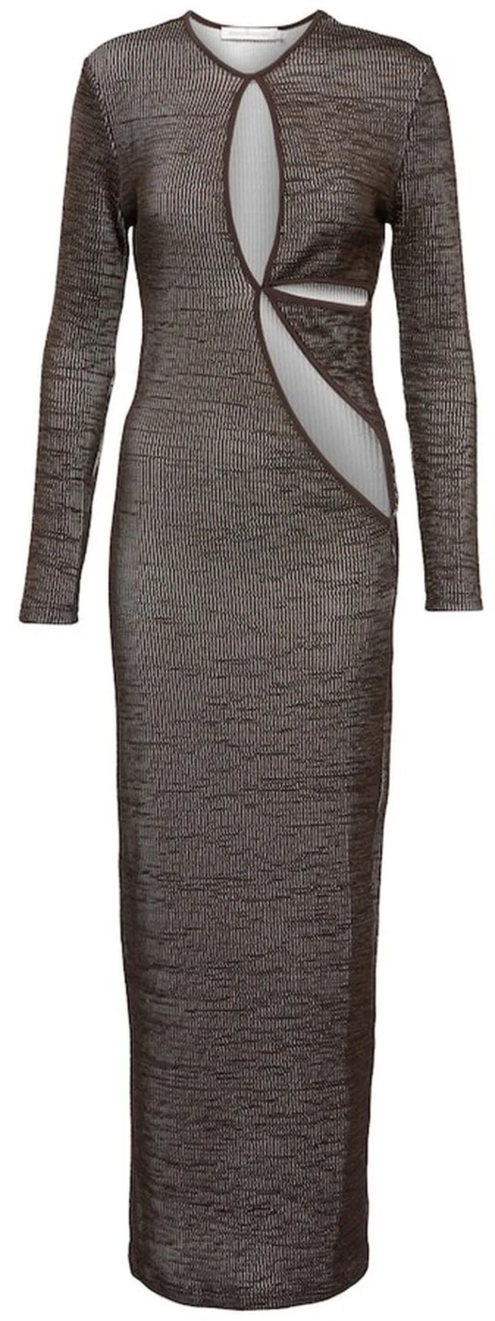 Cutout knit maxi dress
