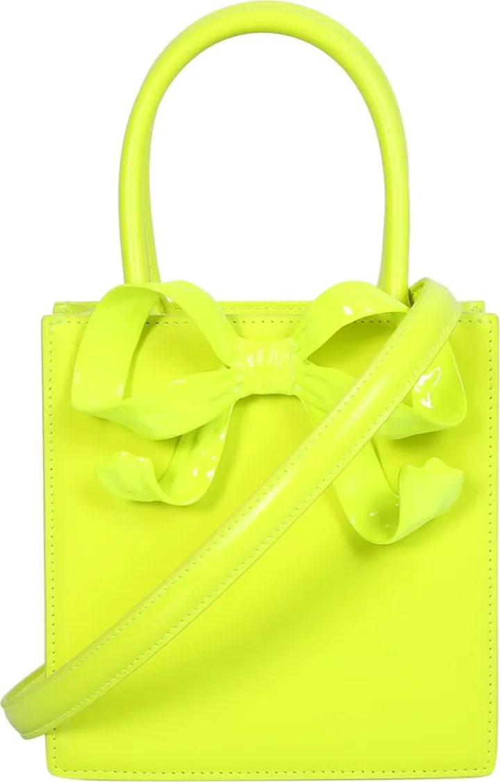 Bow Mini Tote Neon Yellow Bag