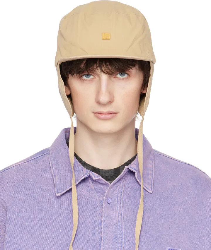 Acne Studios Beige Trapper Cap