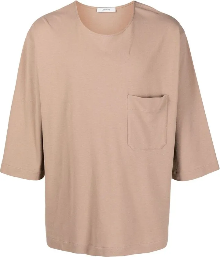 chest-pocket cotton T-shirt