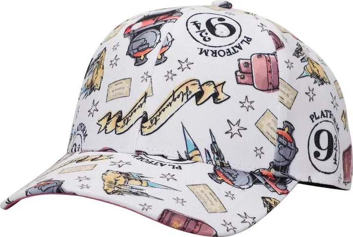 Harry Potter Hogwarts Water Color Art Men’s White Baseball Cap