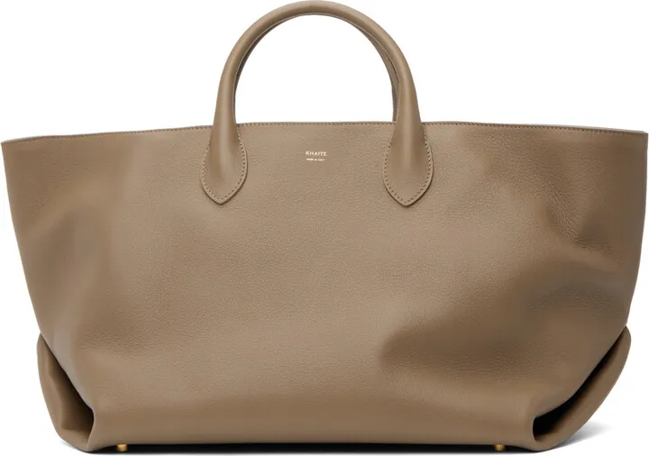 KHAITE Taupe Medium Amelia Tote