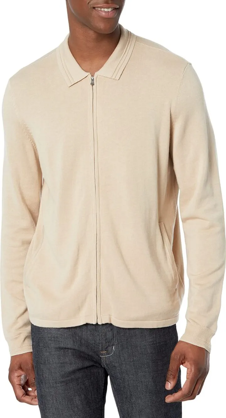 PAIGE Men's Speer Zip Up Knit Sweater